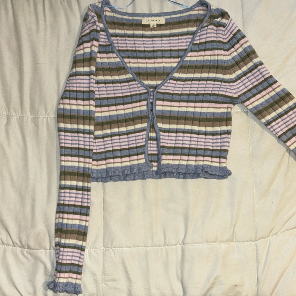 L.A. Hearts long-sleeve crop-top size:small